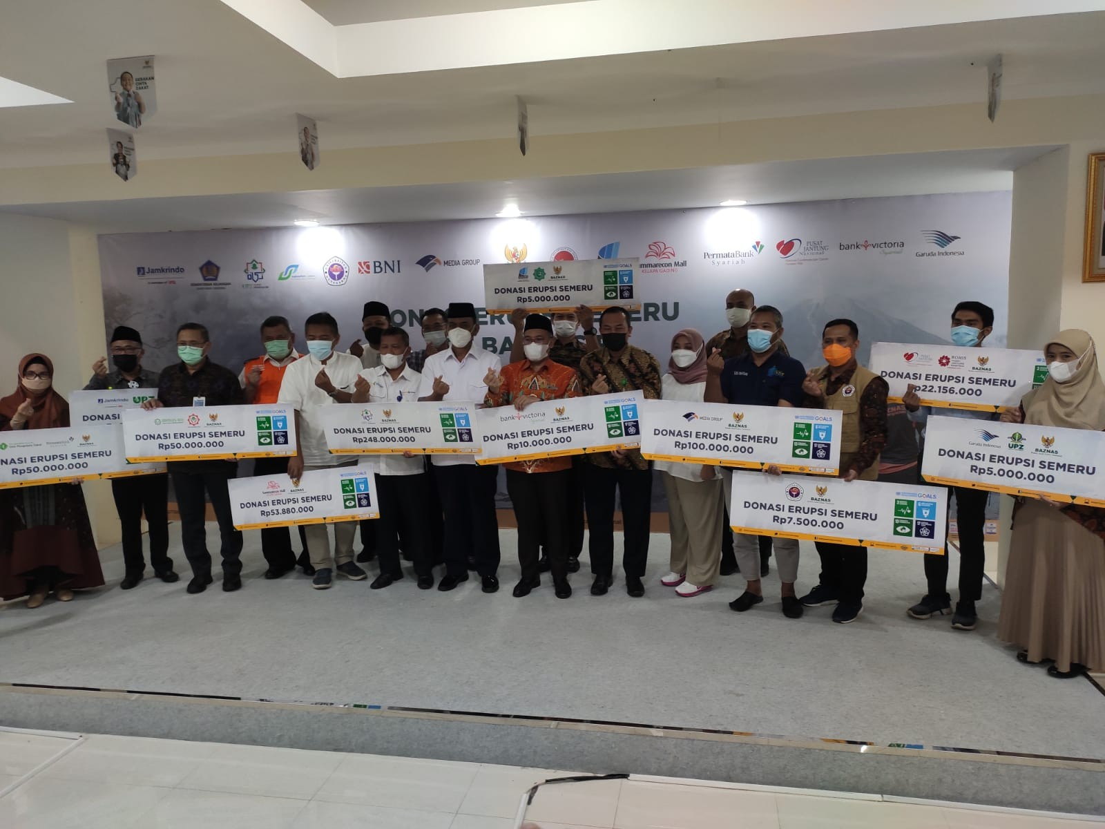 Donasi Baznas Erupsi Sumeru