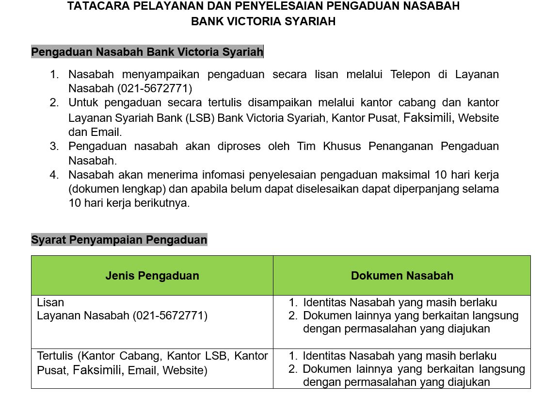 Alur Pengaduan Nasabah